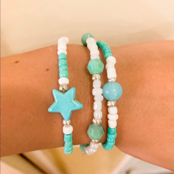 Jewelry - Turquoise beach bracelet trio☀️🌊🌈 Jewelry - Turquoise beach bracelet trio☀️🌊🌈